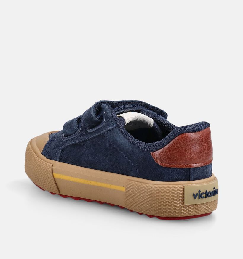Victoria Donkerblauwe Schoenen met Velcro voor jongens (379097) - geschikt voor steunzolen