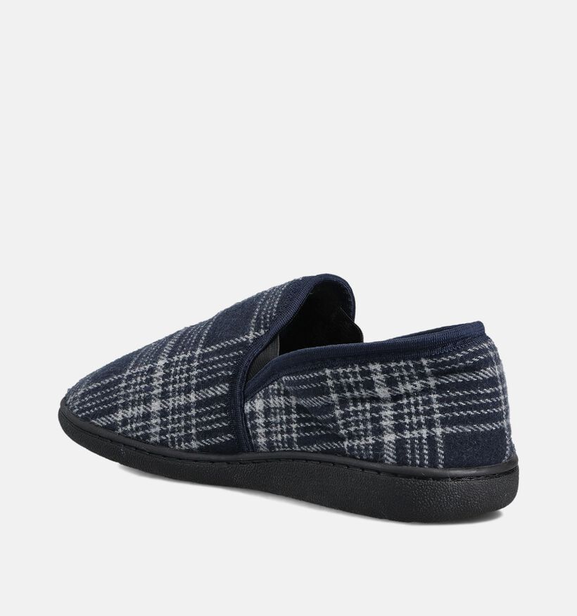 Torfs Home Blauwe Geruite Pantoffels voor heren (365851)