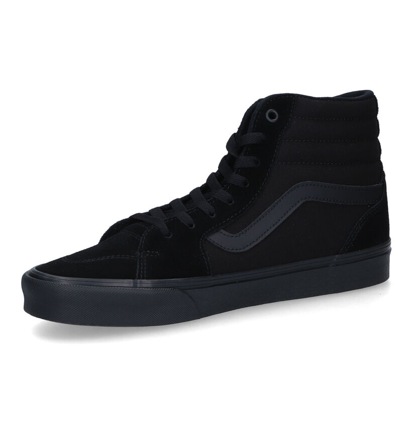 Vans Filmore Hi Zwarte Sneakers in daim (321111)