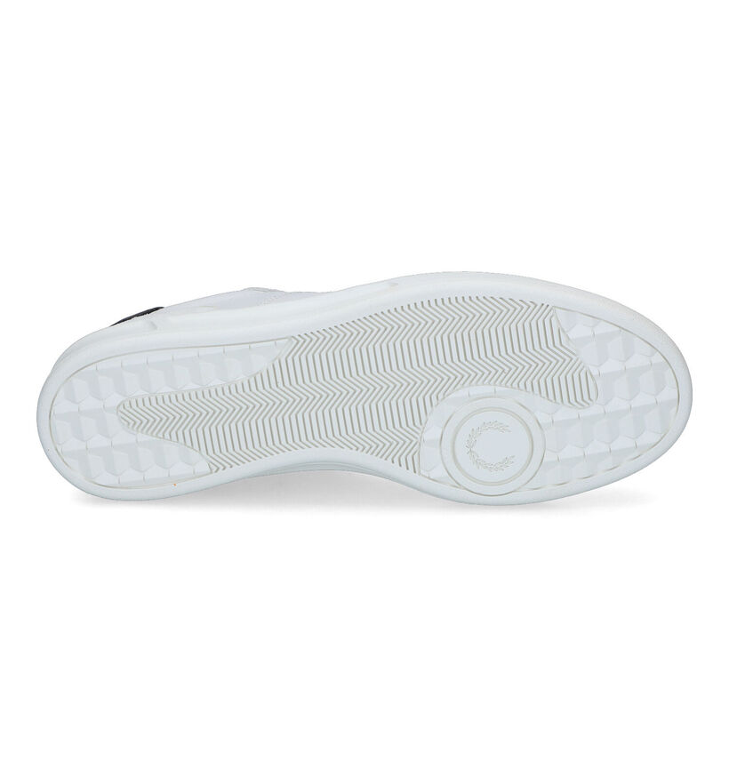 Fred Perry Witte Veterschoenen in leer (313400)