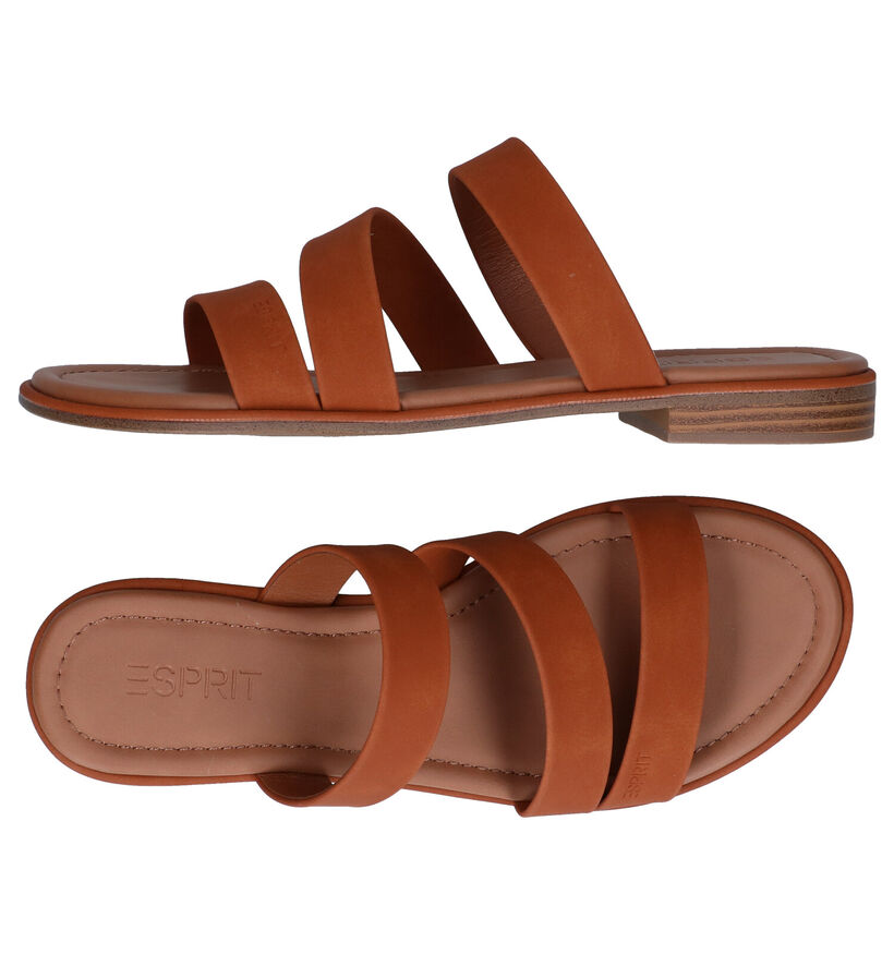 Esprit Moa Mules en Cognac en simili cuir (285164)