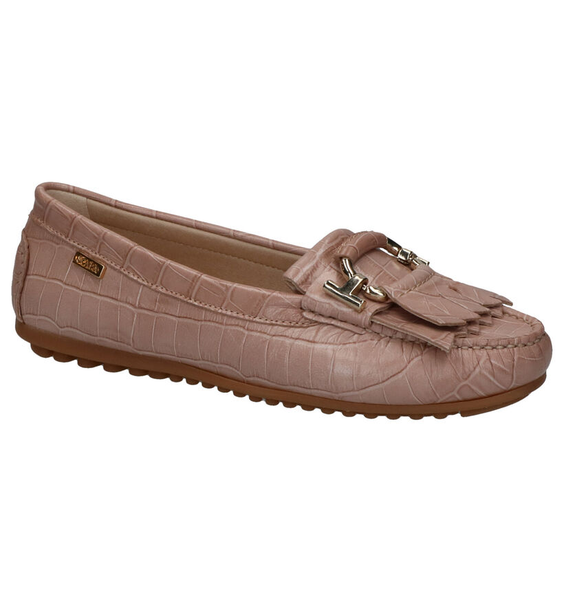 Scapa Loafers en Rose clair en cuir (270317)