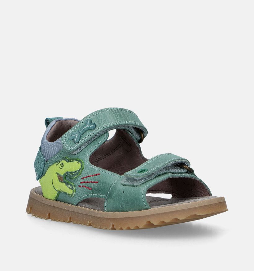 STONES and BONES Lanot Groene Sandalen met dino voor jongens (336624)