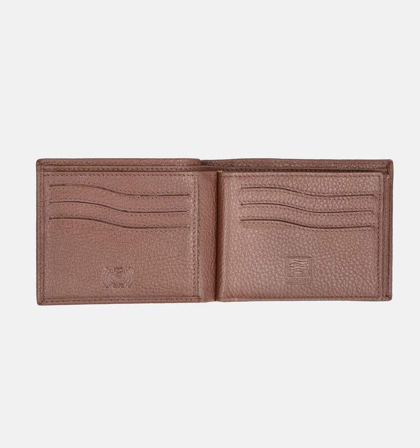 Crinkles Portefeuille en Brun fonc&eacute; pour hommes (381736)