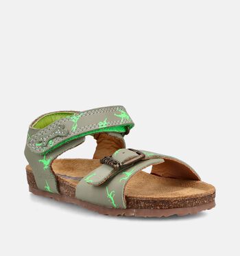 STONES and BONES Sandales Cognac/Bleu/Vert