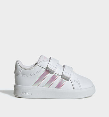 adidas Grand Court Low Sneakers core white/ Crystal Linen/ Aurora Coffee/ftwr white/ iridescent/ ftwr white