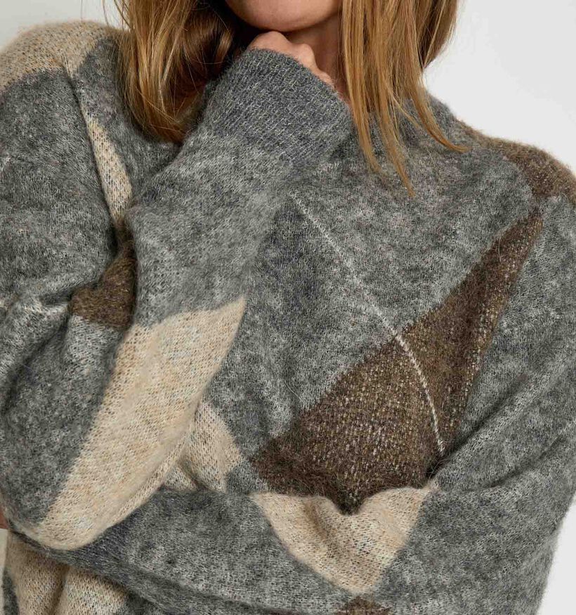 Minus Revea Knit Grijze Trui voor dames (361726)