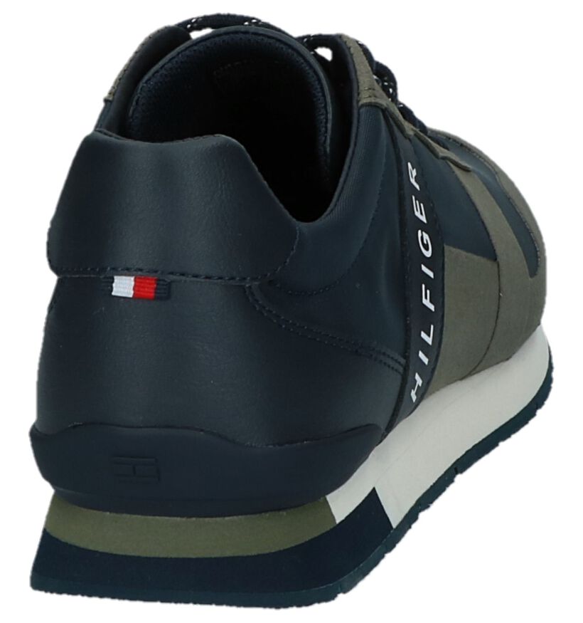 Tommy Hilfiger Donkerblauwe Lage Geklede Sneakers in kunstleer (221448)