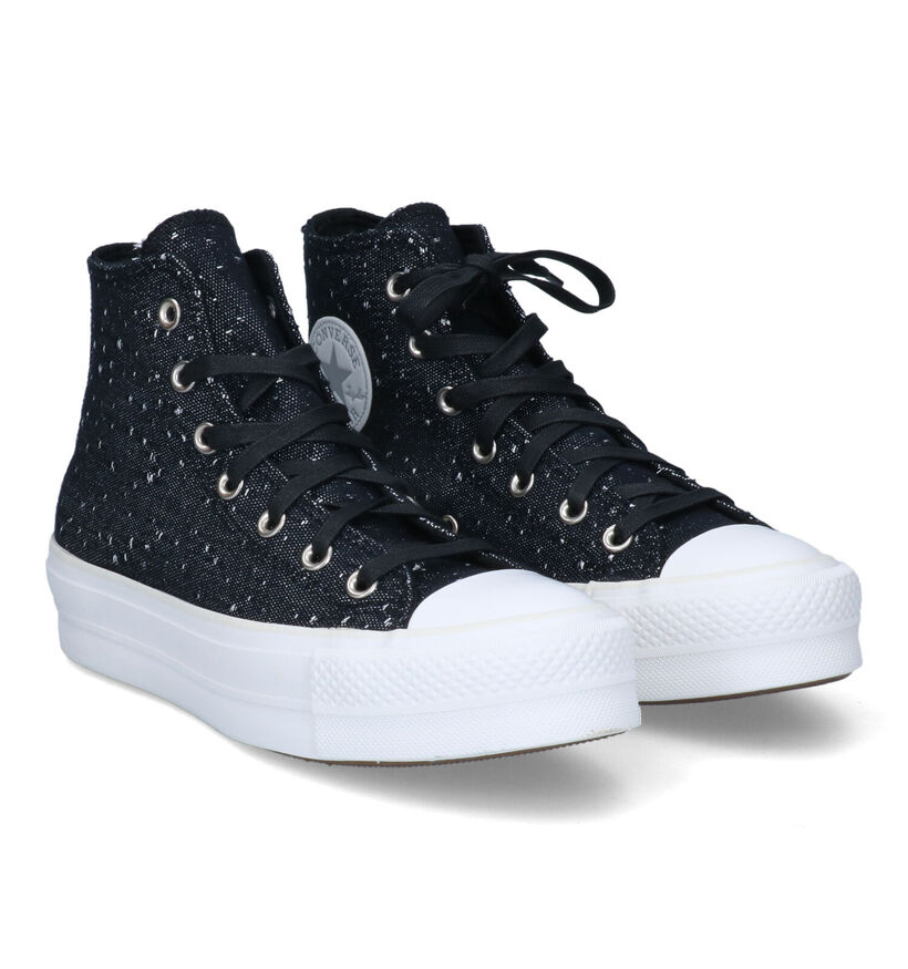 Converse Chuck Taylor AS Lift Zwarte Sneakers voor dames (312276)