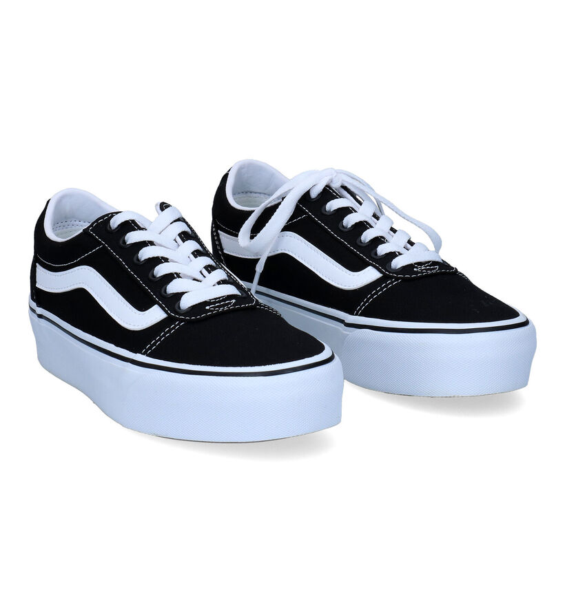 Vans Ward Platform Baskets en Noir pour femmes (300586)