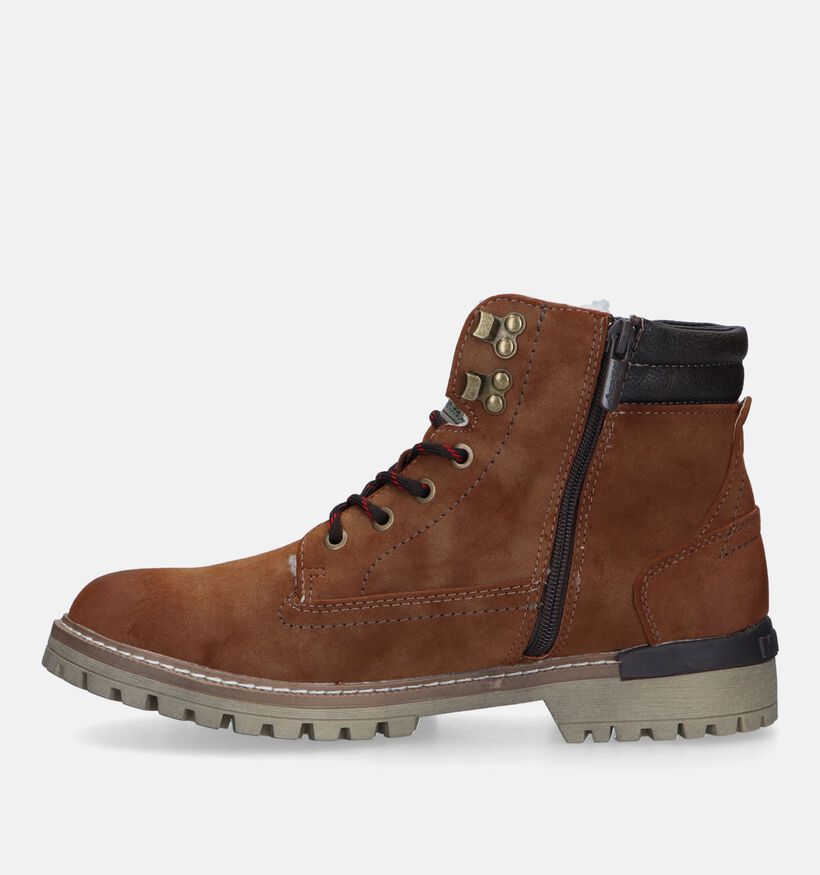 Mustang Boots à lacets en Marron pour hommes (329587)