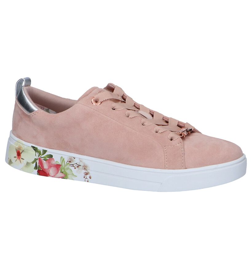 Roze Sneakers Ted Baker Roully in daim (249077)