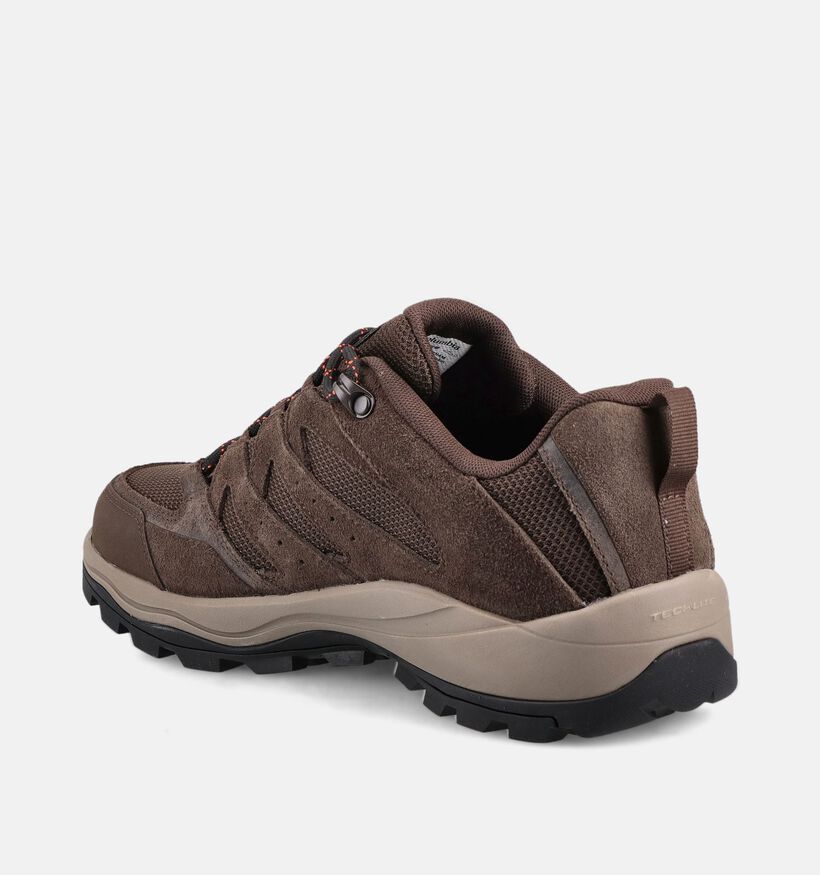 Columbia Redmond IV Low Waterproof Chaussures de randonn&eacute;e en Brun pour hommes (378176) - pour semelles orthop&eacute;diques