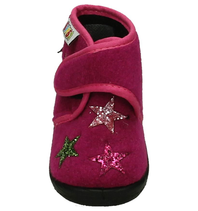 Bumba Babypantoffels Fuchsia in stof (207032)