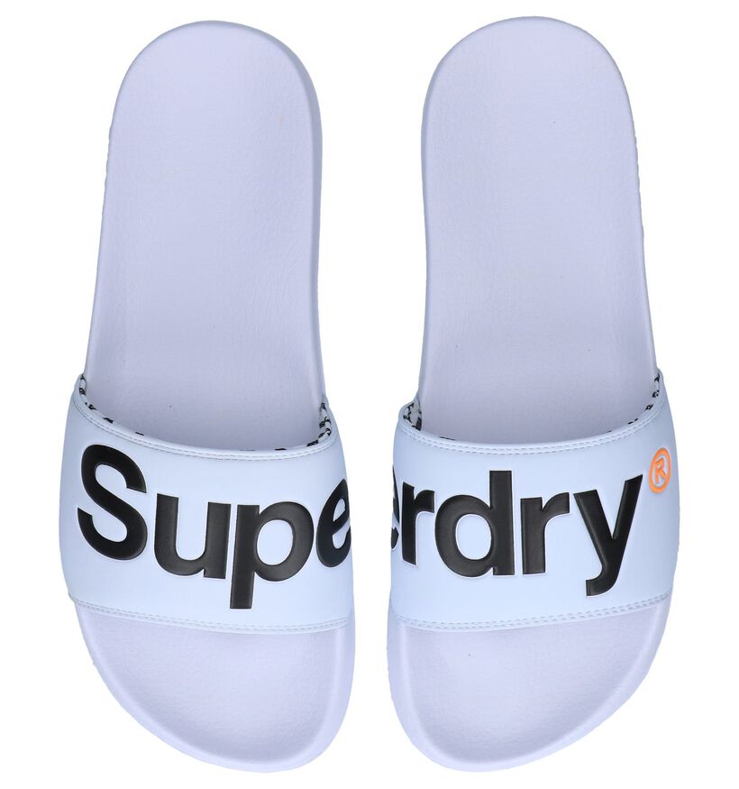 Witte Badslippers Superdry in kunstleer (245320)