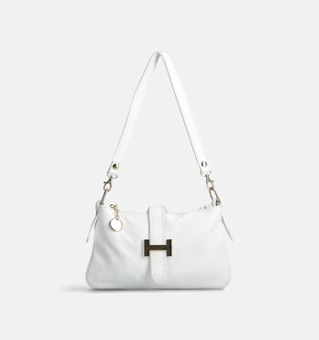 Via Limone Schoudertassen Wit/Bruin/Blauw