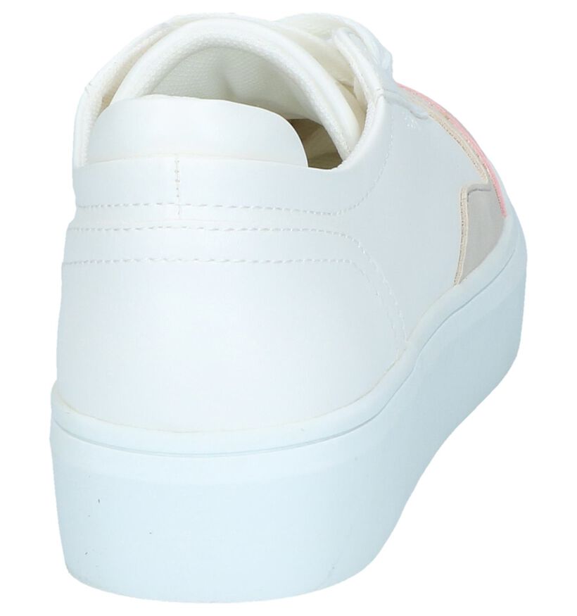 Witte Lage Sneakers Esprit Elda Toe in kunstleer (243760)