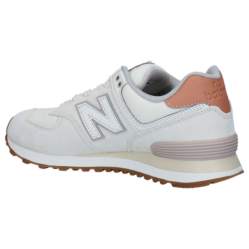 New Balance WL574 Roze Sneakers voor dames (301950) - geschikt voor steunzolen