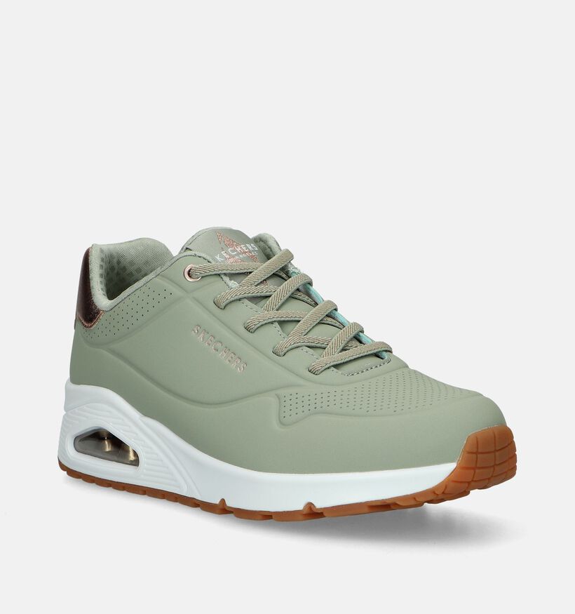 Skechers Uno Shimmer Nude Sneakers voor dames (350492)