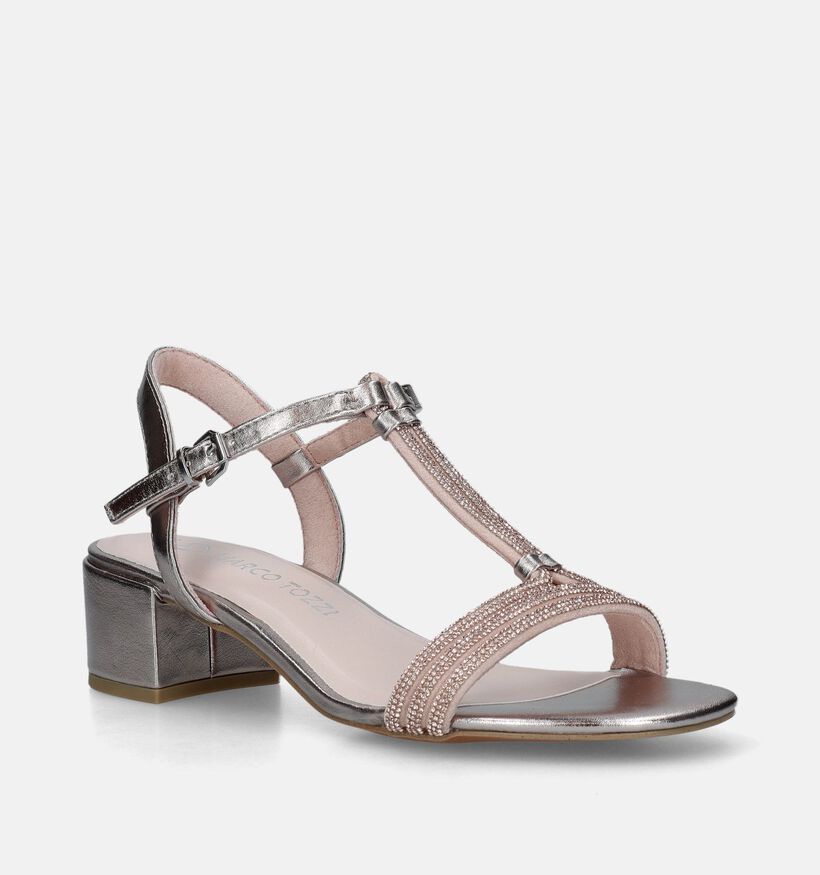 Marco Tozi Gouden Sandalen Met Blokhak voor dames (338341)