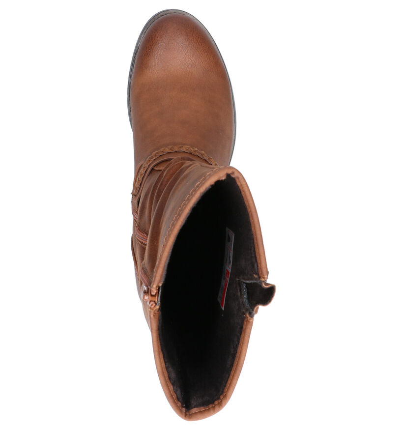 Rieker Bottes basses en Cognac en simili cuir (262119)