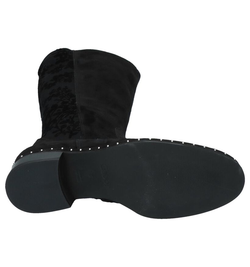 Gabor Bottes hautes en Noir en daim (231229)