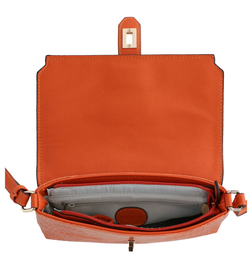 Laurent David Emma Oranje Crossbody Tas in kunstleer (272011)