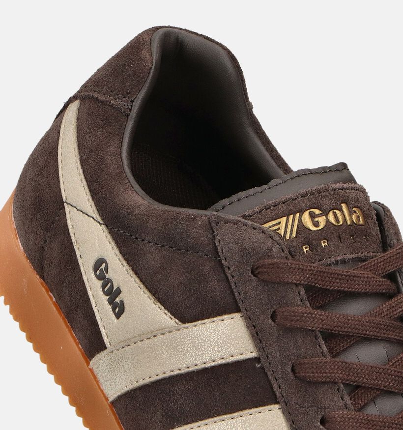 Gola Harrier Mirror Baskets en Brun foncé pour femmes (360804) - pour semelles orthopédiques