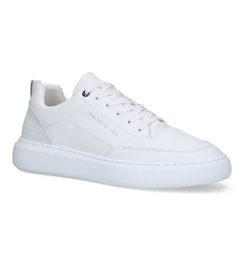 Cycleur de Luxe Roubaix Chaussures à lacets en Blanc pour hommes (340780) - pour semelles orthopédiques