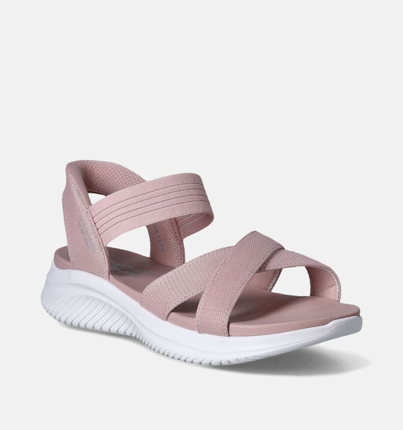 Skechers Ultra Flex 3.0 Never Better Sandales en Noir pour femmes (354726)