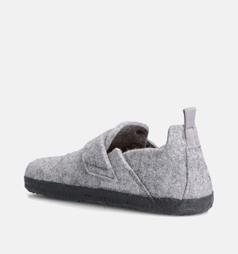 Birkenstock Zermatt HL Grijze Pantoffels voor jongens, meisjes (343913)