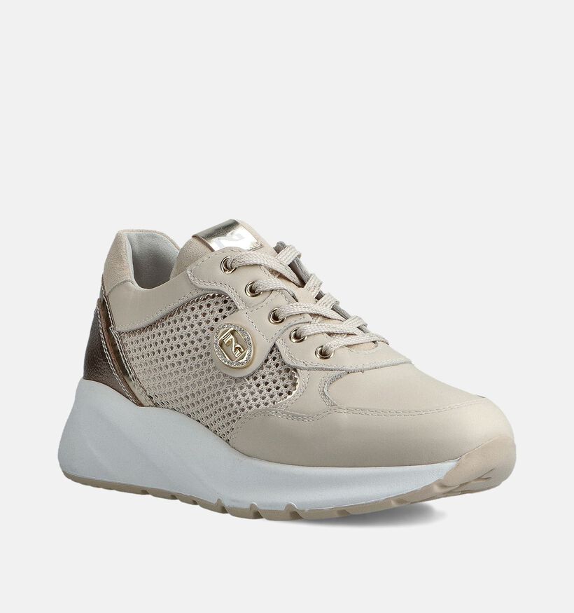 NeroGiardini Baskets habill&eacute;es en Beige pour femmes (369077) - pour semelles orthop&eacute;diques