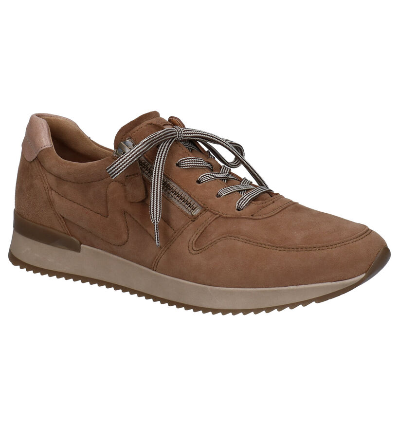 Gabor Best Fitting Beige Veterschoenen in nubuck (282391)