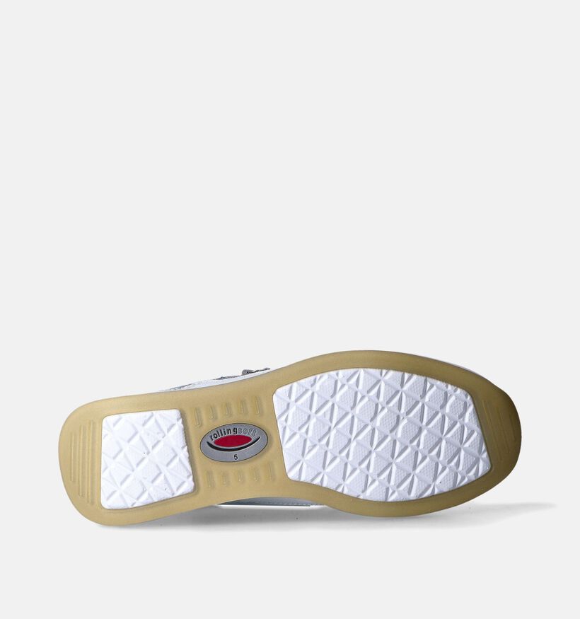 Gabor Rollingsoft Witte Veterschoenen voor dames (352066) - geschikt voor steunzolen