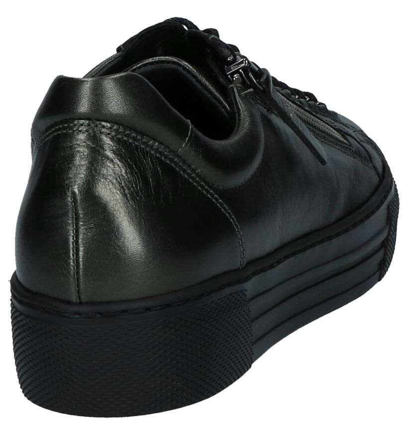 Donkerblauwe Geklede Sneakers Gabor Comfort in leer (231340)