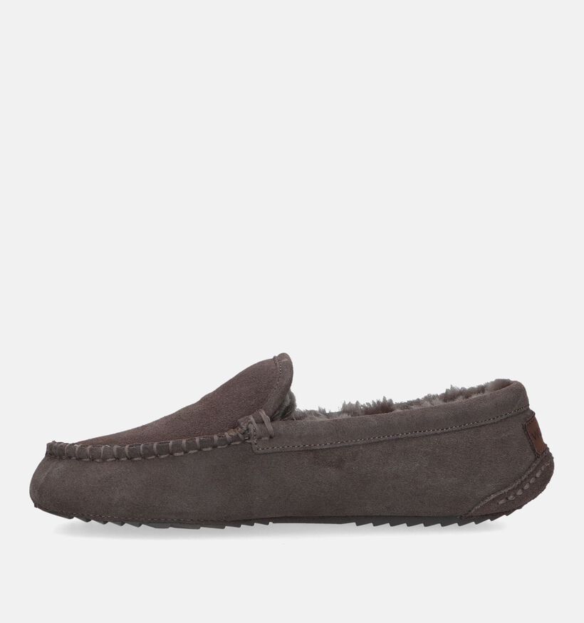 Warmbat Earlwood Pantoufles en laine en Cognac pour hommes (330232)