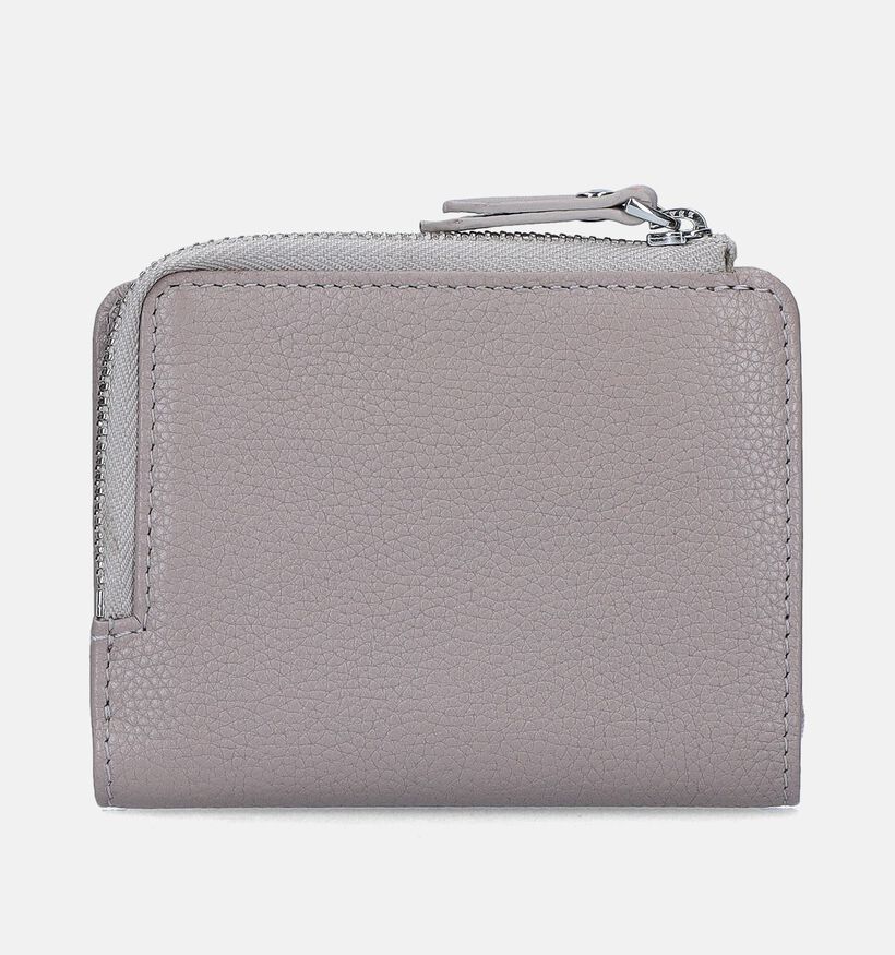 Euro-Leather Porte-monnaie zippé en Beige pour femmes (365201)