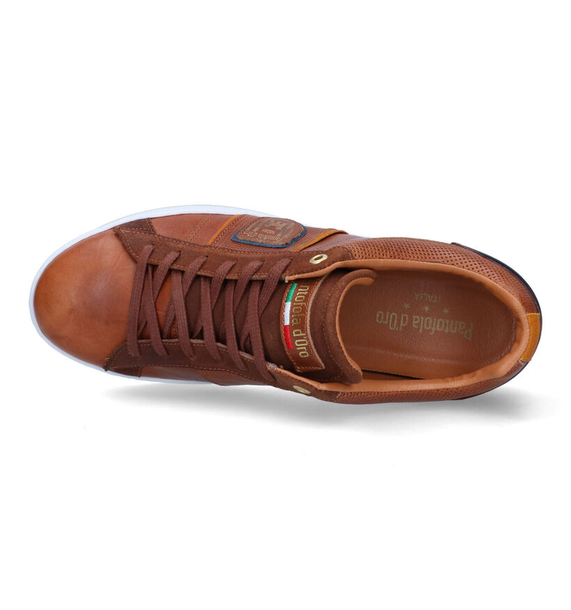 Pantofola d'Oro Torretta Chaussures à lacets en Cognac pour hommes (321727) - pour semelles orthopédiques