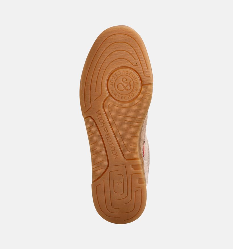 Scotch & Soda Slim Bruine Sneakers voor heren (359414) - geschikt voor steunzolen