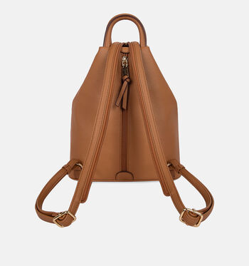 Laurent David Rugzakken Cognac/Blauw