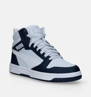 Puma Rebound Mid Baskets Noir/Blanc/Bleu/Vert