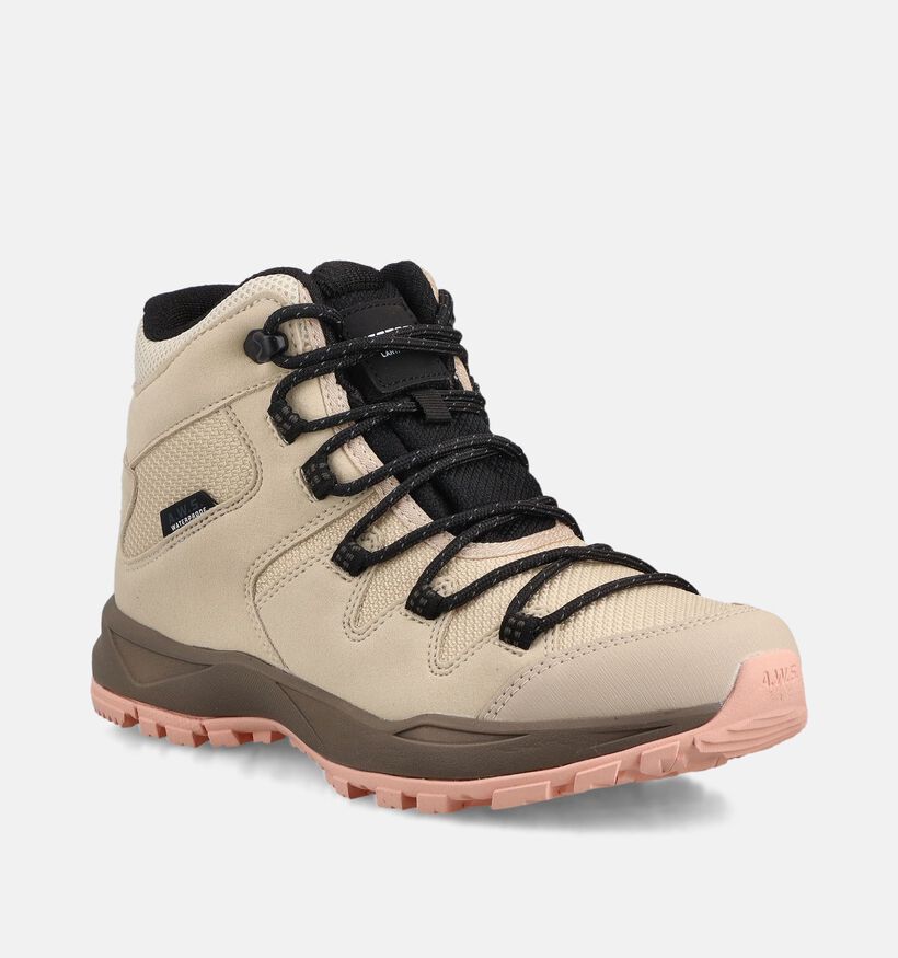 Icepeak Ansio MS Lichtbeige Halfhoge Wandelschoenen voor dames (380843) - geschikt voor steunzolen