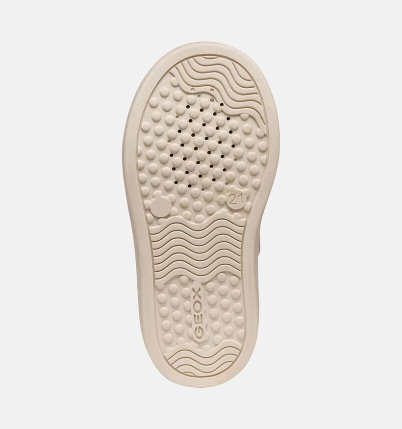 Geox Nashik Bottes hautes en Beige pour filles (361909) - pour semelles orthopédiques