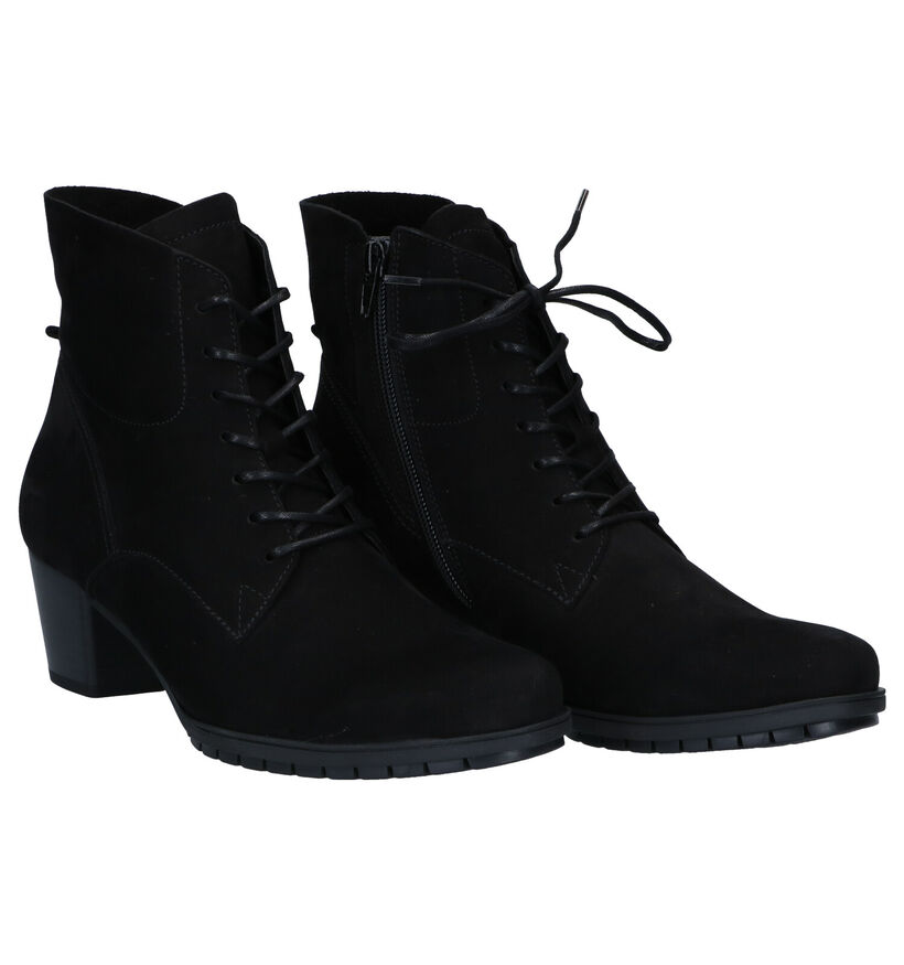 Gabor Bottillons en Noir en nubuck (297478)