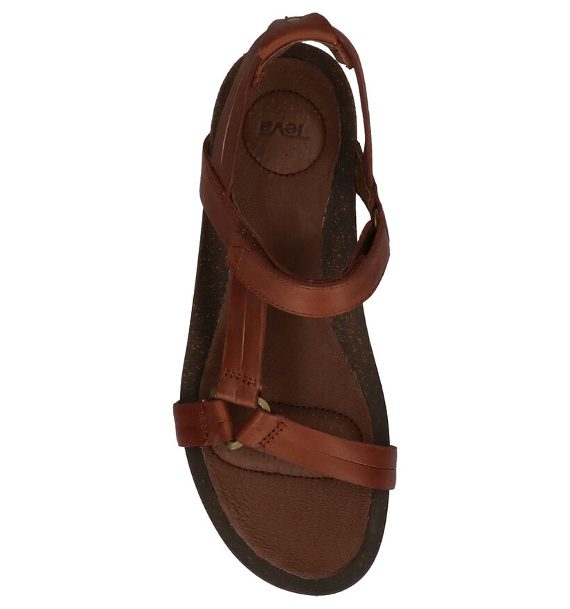 Cognac Sandalen Teva Ysidro in leer (242623)