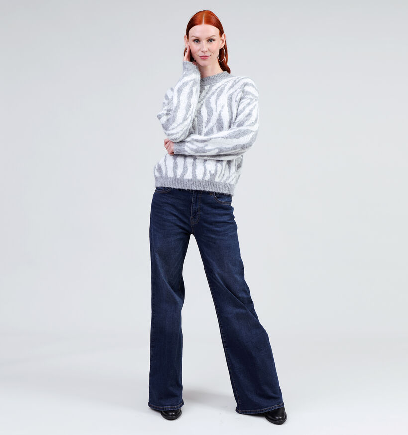 Pieces Noela Grijze Gebreide trui voor dames (346541)