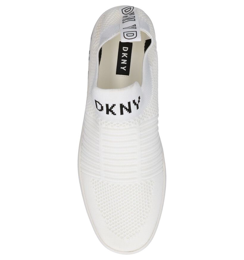 Witte Slip-on Sneakers DKNY Brea in stof (238291)