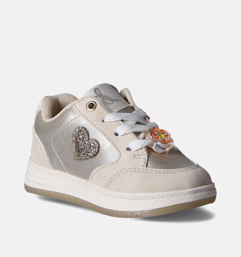 Milo & Mila Beige/Goud Babyschoenen voor meisjes (354161) - geschikt voor steunzolen