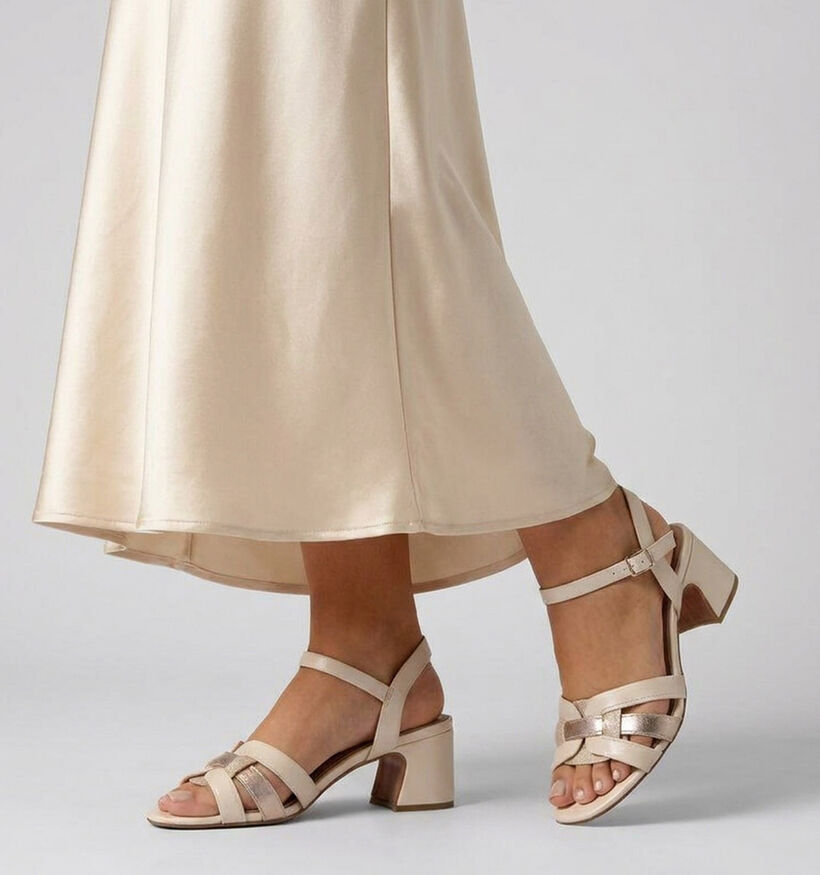 Marco Tozzi Sandales &agrave; talons en Beige pour femmes (371869)