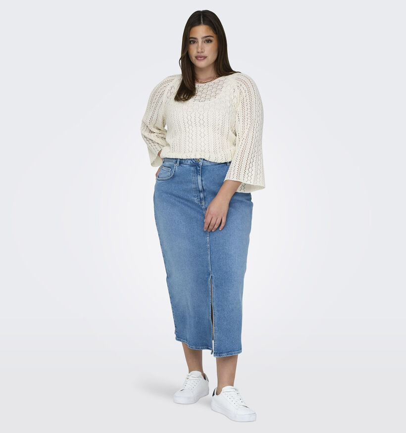 ONLY Carmakoma Nola Witte Trui voor dames (351427)